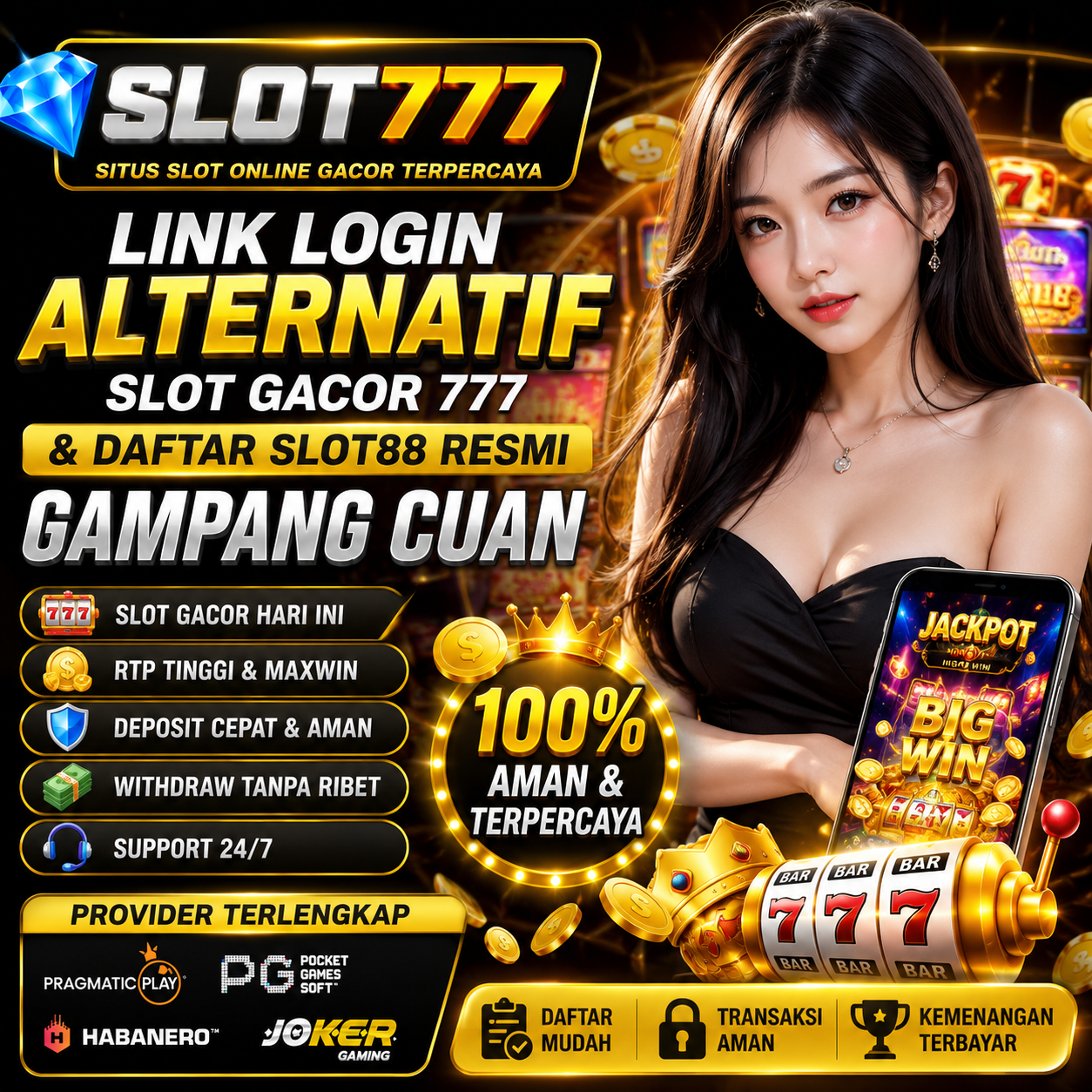 SLOT777 💎 Situs Slot Gacor 777 Link Login & Daftar Alternatif Slot88 Asli Aman